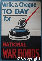 Poster: Write a Cheque Today for National War Bonds