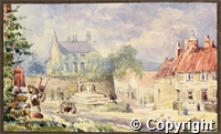 Watercolour titled 'The Rectory'  by Maude Verney