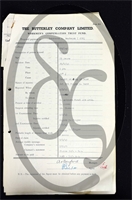 Workmen’s Compensation Act form for Laurence J. Bestwick, aged 51, Ripper at Ripley Colliery