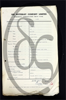Workmen’s Compensation Act form for Harry Bott, aged 37, Erector at Ripley Colliery