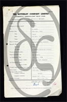 Workmen’s Compensation Act form for William F. Grainger, aged 34, Filler at Ripley Colliery