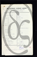 Workmen’s Compensation Act form for William Henry Holland, aged 47, Filler at Ripley Colliery