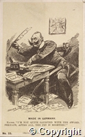 Postcard: 'Made in Germany' cartoon reproduced by special permission of the Proprietors of 'Punch'