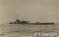 Postcard: Submarine "M.1"