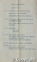 Papers re. return celebrations held for soldiers at Bakewell, Program