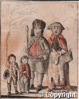 [Couple with two children]
