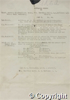 Typewritten Battalion Orders