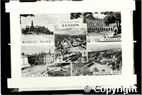 Five views of Buxton on a postcard