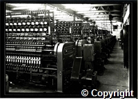 Silk spinning factory, location unknown, date unknown, maybe Litton Mill