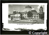 Exterior front, Devonshire Royal Hospital, Devonshire Road, Buxton, date unknown (for postcards)