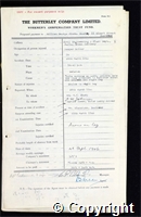 Workmen’s Compensation Act form for William George Frederick Sharp, aged 36, Dumper Driver at Bailey Brook Colliery, Civil Engineering and Plant Department Colliery