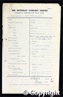 Workmen’s Compensation Act form for Samuel James Swift, aged 44, Dataller at Britain Colliery