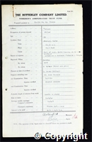 Workmen’s Compensation Act form for William Henry Timmis, aged 33, Filler at Britain Colliery