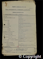 Workmen’s Compensation Act form for George H. Belfield, aged 36, Ripper at Britain Colliery