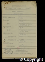 Workmen’s Compensation Act form for Richard John Weston, aged 27, Fitter at Britain Colliery