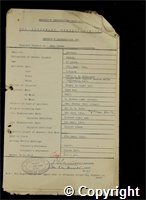 Workmen’s Compensation Act form for Jack Yates, aged 37, Deputy at Britain Colliery