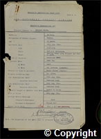 Workmen’s Compensation Act form for Leonard Booth, aged 45, Packer at Britain Colliery