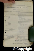 Workmen’s Compensation Act form for Cyril Brough, aged 20, Underground Fitter at Britain Colliery