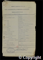 Workmen’s Compensation Act form for Leonard Brough, aged 36, Bellman at Britain Colliery