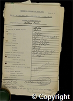 Workmen’s Compensation Act form for William Carlin, aged 36, Labourer at Britain Colliery