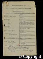 Workmen’s Compensation Act form for Ernest Curzon, aged 27, Switch Attendant at Britain Colliery