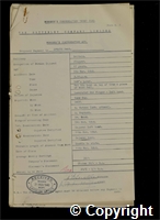 Workmen’s Compensation Act form for Arnold Gent, aged 17, Clipper at Britain Colliery