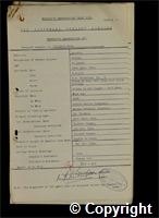 Workmen’s Compensation Act form for Clifford Head, aged 34, Packer at Britain Colliery