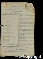 Workmen’s Compensation Act form for Frank James, aged 26, Timberer at Britain Colliery