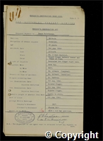 Workmen’s Compensation Act form for Isaac Palethorpe, aged 32, Dataller at Britain Colliery