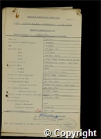 Workmen’s Compensation Act form for Sidney Slack, aged 24, Banksman at Britain Colliery