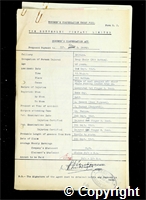 Workmen’s Compensation Act form for Alan E. Doxey, aged 48, Drop Chair (Pit Bottom) at Britain Colliery