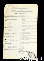 Workmen’s Compensation Act form for Arthur Foster, aged 37, Erector at Britain Colliery
