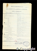 Workmen’s Compensation Act form for Harry Gent, aged 38, Cutterman at Britain Colliery