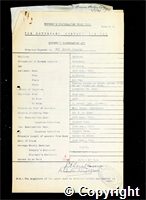Workmen’s Compensation Act form for Ernest Gregory, aged 50, Banksman at Britain Colliery