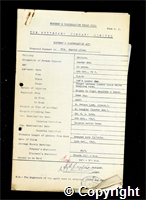 Workmen’s Compensation Act form for Harold Allen, aged 44, Loader End at Britain Colliery