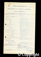 Workmen’s Compensation Act form for George Edward Groome, aged 46, Filler at Britain Colliery