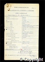 Workmen’s Compensation Act form for John George Groves, aged 19, Clipper at Britain Colliery