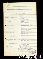 Workmen’s Compensation Act form for John W. Lambert, aged 48, Filler at Britain Colliery
