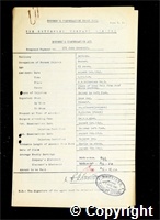 Workmen’s Compensation Act form for John Marshall, aged 63, Packer at Britain Colliery