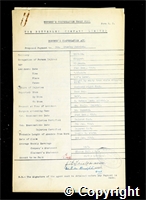 Workmen’s Compensation Act form for Stanley Patrick, aged 19, Clipper at Britain Colliery