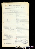 Workmen’s Compensation Act form for Fred Statham, aged 24, Loader End at Britain Colliery