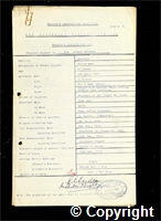 Workmen’s Compensation Act form for Arthur Walters, aged 47, Cutterman at Britain Colliery