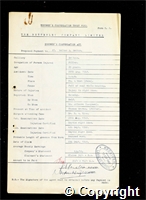 Workmen’s Compensation Act form for Walter E. Wetton, aged 29, Filler at Britain Colliery