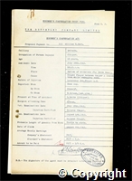 Workmen’s Compensation Act form for William H. Butt, aged 18, Clipper at Britain Colliery