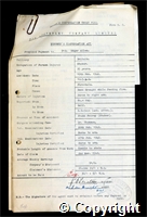 Workmen’s Compensation Act form for Edgar Allen, aged 25, Stoker at Britain Colliery