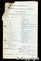 Workmen’s Compensation Act form for Bernard Brown, aged 25, Filler at Britain Colliery