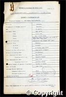 Workmen’s Compensation Act form for Harry Charlesworth, aged 60, Dataller at Britain Colliery