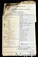 Workmen’s Compensation Act form for Jack Armstrong, aged 31, Filler at Britain Colliery