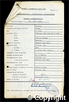 Workmen’s Compensation Act form for John A. Eyre, aged 51, Packer at Britain Colliery
