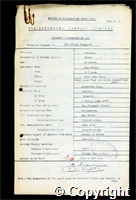 Workmen’s Compensation Act form for Wilfred Froggett, aged 41, Fixer at Britain Colliery
